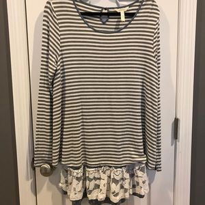 Matilda Jane From Within Tee 2 Layers Large EUC